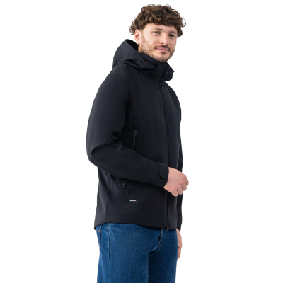 Вітровка чоловіча Avecs 50579/1 Water Resistance Чорна Вітровка чоловіча Avecs 50579/1 Water Resistance Чорна