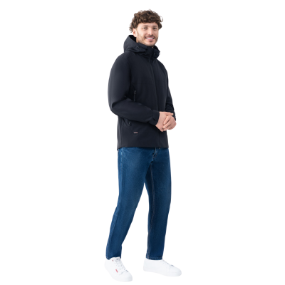 Вітровка чоловіча Avecs 50579/1 Water Resistance Чорна Вітровка чоловіча Avecs 50579/1 Water Resistance Чорна