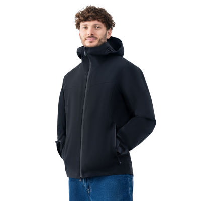 Штормівка чоловіча Avecs чорна з технологією Water Resistance Штормівка чоловіча Avecs чорна з технологією Water Resistance