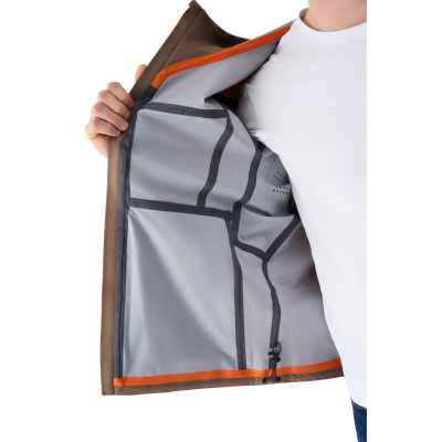 Штормівка чоловіча Avecs коричнева з технологією Water Resistance Штормівка чоловіча Avecs коричнева з технологією Water Resistance