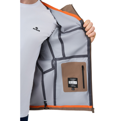 Штормівка чоловіча Avecs коричнева з технологією Water Resistance Штормівка чоловіча Avecs коричнева з технологією Water Resistance