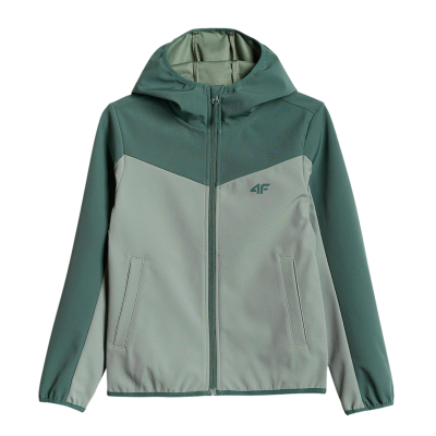 Вітровка дитяча 4F Softshell з мембраною 5000 М'ятна