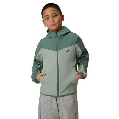 Вітровка дитяча 4F Softshell з мембраною 5000 М'ятна