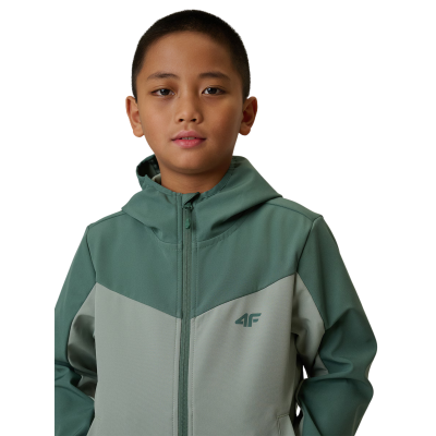 Вітровка дитяча 4F Softshell з мембраною 5000 М'ятна