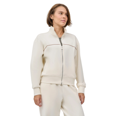 Спортивний костюм жіночий Avecs з трикотажу Double Face Молочний Спортивний костюм жіночий Avecs з трикотажу Double Face Молочний