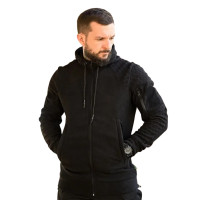 Флисовая кофта 7.62 Tactical Abstract с паттерном Соты черная