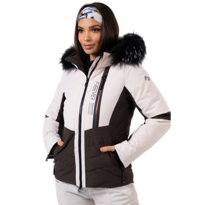 Женская горнолыжная куртка Freever NF 21630 бежевая