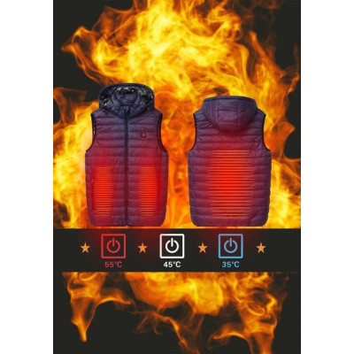 Чоловіча жилетка Glo-Story з електропідігрівом MMJ-4230-2 хакі