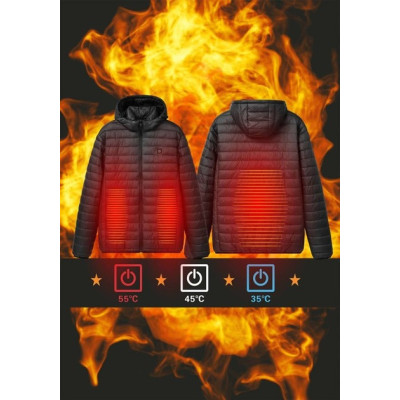 Куртка з електропідігрівом чоловіча Glo-story MMA-3784