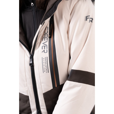 Женская горнолыжная куртка Freever NF 21630 бежевая