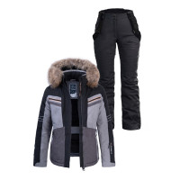 Женский лыжный костюм Freever 21621-21652 черный