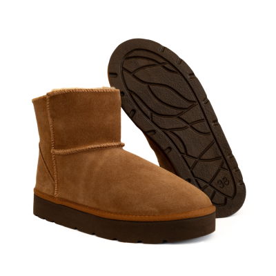 Угги женские Inblu DR-7J Светло-коричневые