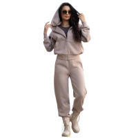 Жіночий теплий спортивний костюм Freever NF 5417-5824 бежевий