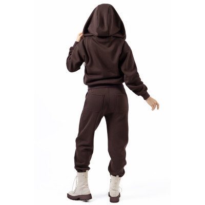 Жіночий теплий спортивний костюм Freever NF 5417-5824 коричневий