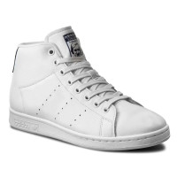 Кеды мужские белые кожаные Adidas Stan Smith Mid Originals