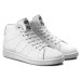 Кеди чоловічі білі шкіряні Adidas Stan Smith Mid Originals
