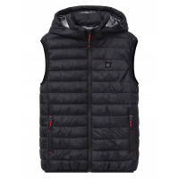 Жилетка чоловіча з електропідігрівом Glo-story Чорна Жилетка чоловіча з електропідігрівом Glo-story Чорна