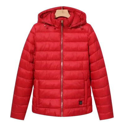 Куртка жіноча з електропідігрівом Glo-Story Червона