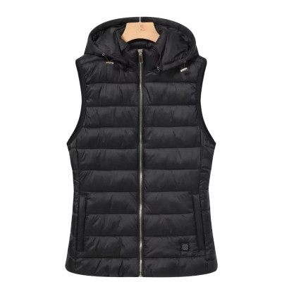 Жилетка жіноча з електропідігрівом Glo-story Чорна Жилетка жіноча з електропідігрівом Glo-story Чорна