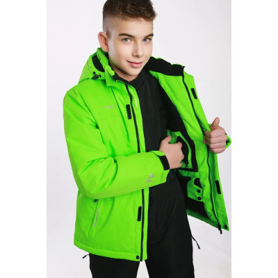 Куртка гірськолижна дитяча Freever AF 21688 Салатова