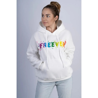 Спортивний костюм жіночий Freever WF 5409 білий з сірим
