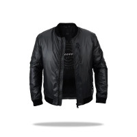 Куртка бомбер мужская Freever SF 70392 черная Куртка бомбер мужская Freever SF 70392 черная