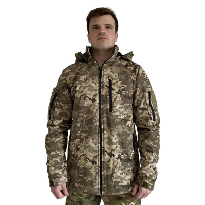 Куртка військова чоловіча SQUAD Tactical SoftShell піксель