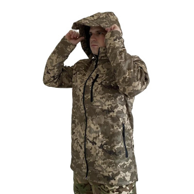 Куртка військова чоловіча SQUAD Tactical SoftShell піксель