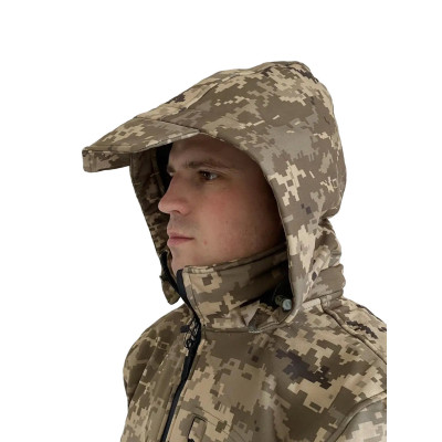 Куртка військова чоловіча SQUAD Tactical SoftShell піксель