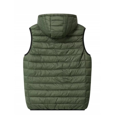 Жилет з капюшоном та електропідігрівом чоловічий Glo-story оливковий