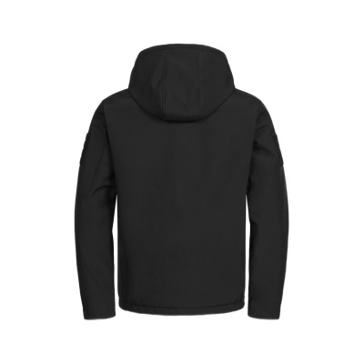 Куртка тактична чоловіча Softshell з капюшоном чорна