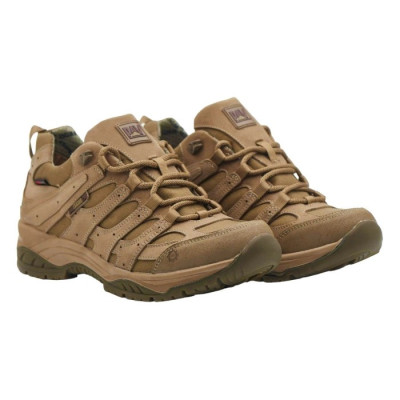 Кросівки тактичні чоловічі зимові PAV 407 койот з мембраною Winterfrost